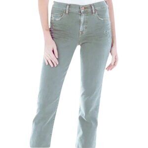 FIDELITY Women's Sage Green Oh boy High Rise Boyfriend Denim Jeans US 26
